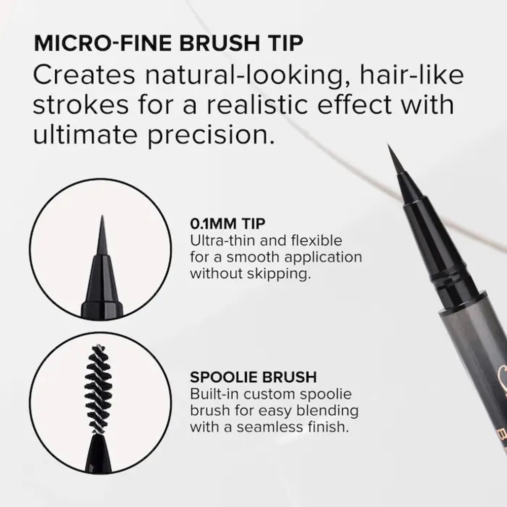 Anastasia Beverly Hills MicroStroke Detailing Brow Pen 24-Hour Wear Shade Ebony - Picture 4 of 4
